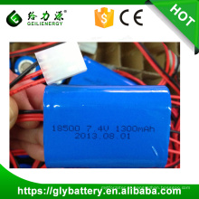 2014 boa qualidade recarregável li-ion bateria 7.4 v 1100 mah